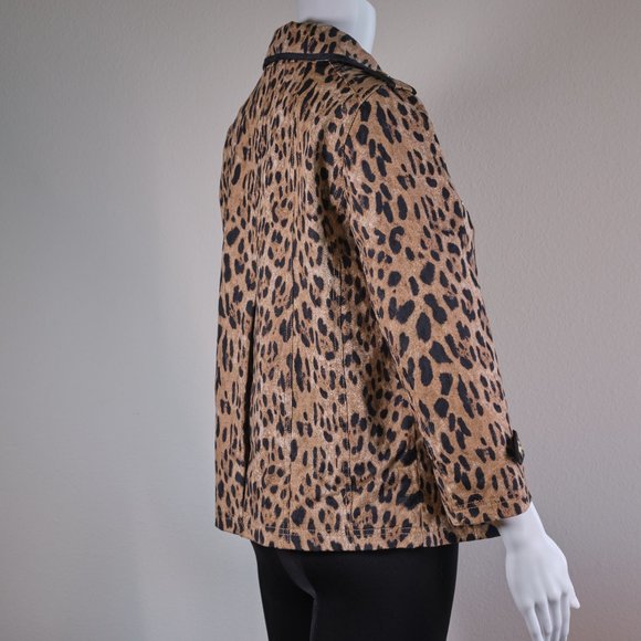 WHBM: Leopard Print Swing Jacket (NWOT) - Picture 9 of 11